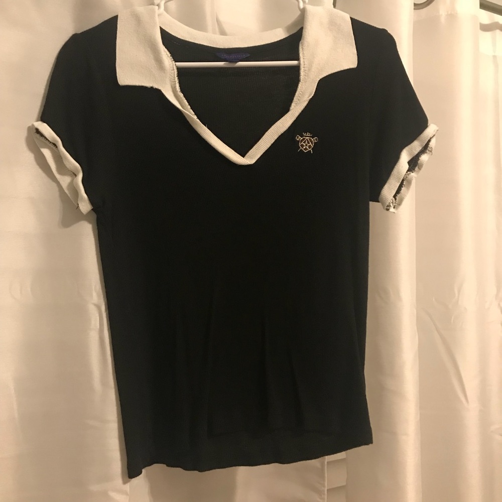 Aeropostale Varsity Cropped Polo